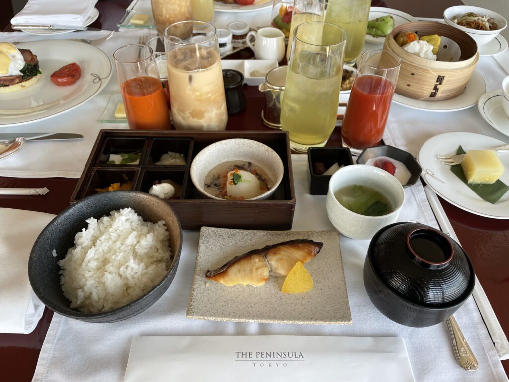 ペニンシュラ東京の和風朝食